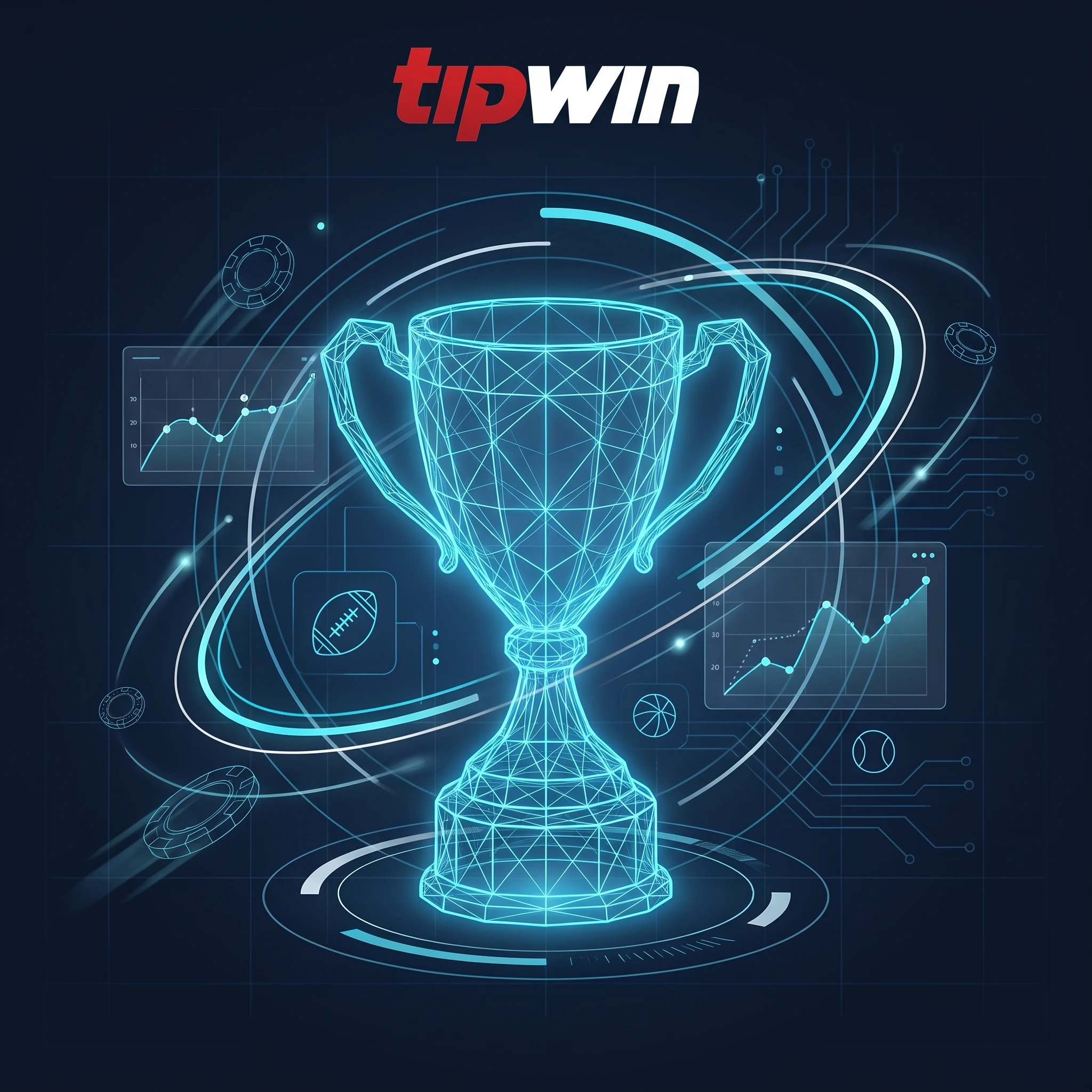 Holografischer Sportpokal in der Tipwin Sportwettenwelt